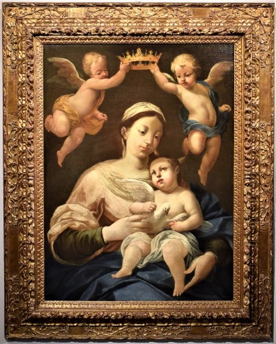Vierge à l'Enfant et anges - École émilienne du "Correggio"